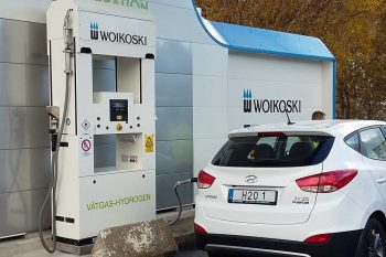Tankstation för vätgas i Göteborg.